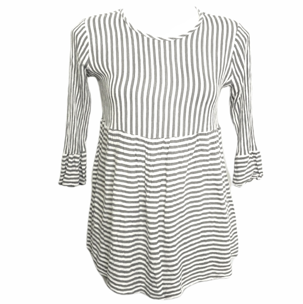 CES Femmes Striped Babydoll Blouse EUC sz M